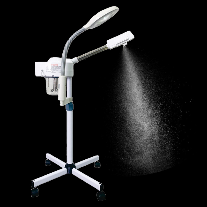 Hot Facial Spa Steam Machine With Lamp Light Beauty Salon Oxygen Jet Skin Cleaning Sprayer For Facial Steamer