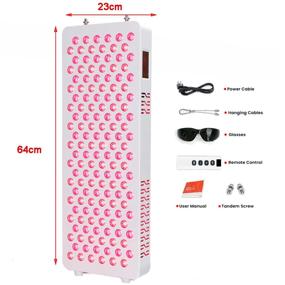 FCC UL ETL Tga CE 8 Wavelength LED Red Light Therapy Panel for Home Skin Beauty Rejuvenation Yoga, Infrared Heating Lamp Pain Relief PDT Device Wholesale