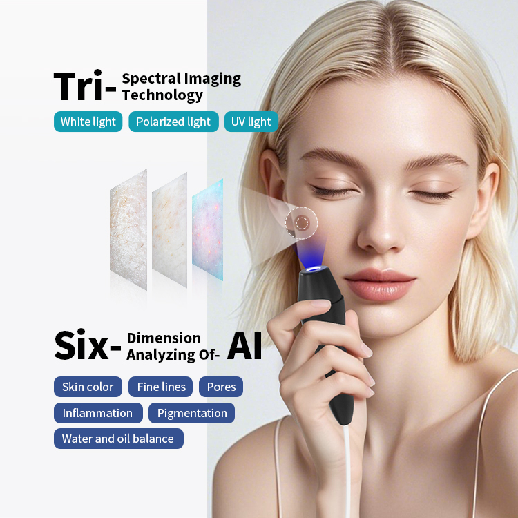 7 in 1 Hydrodermabrasion Facial Machine Skin Scrubber RF Tightening Oxygen Spray Skin Rejuvenation with Ai Analyzer