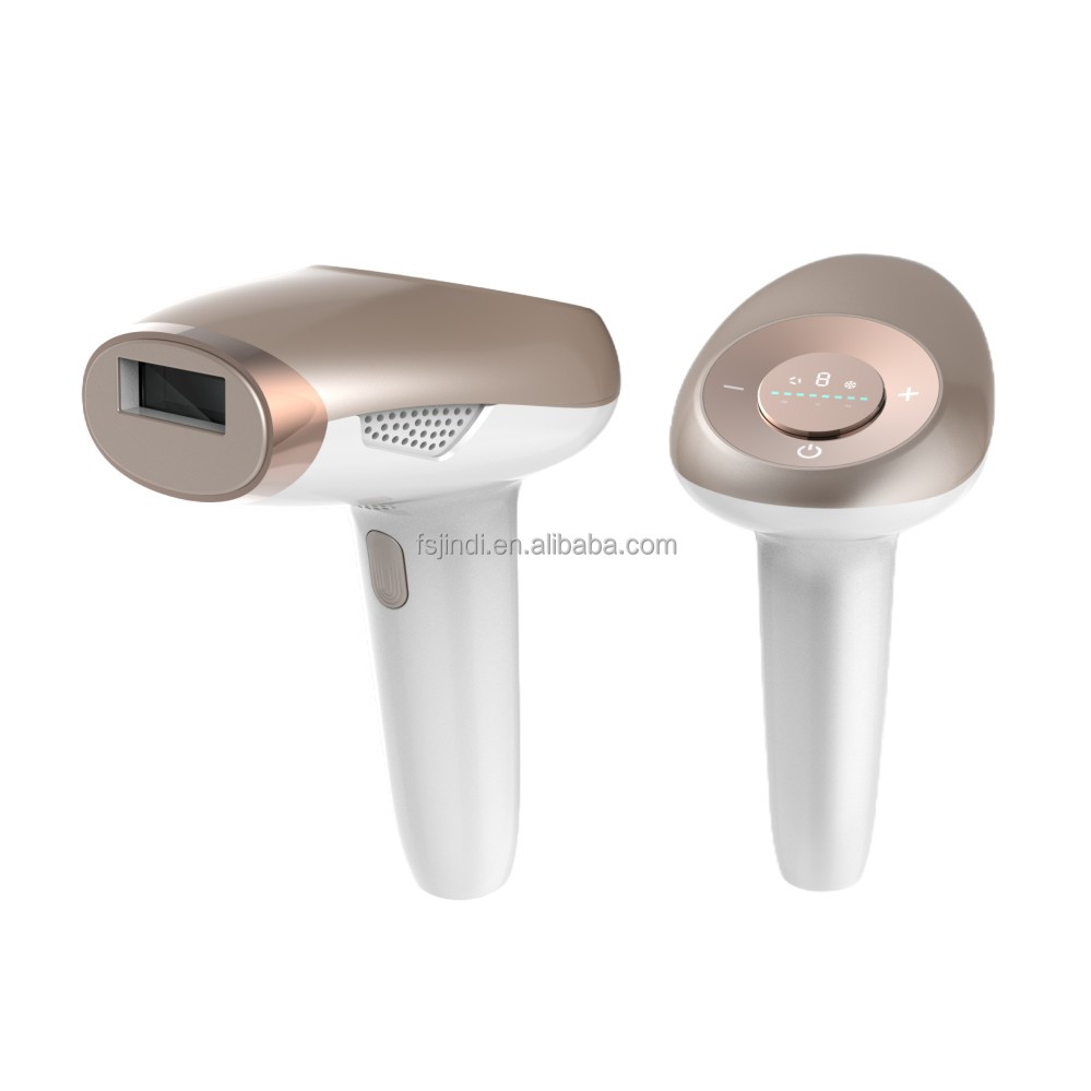 Rose Gold Fast Flash Cooling IPL Hair Removal IPL Machine Nearly Painless Hair Shaver Epilator With Two Heads Sapphire Cold Skin