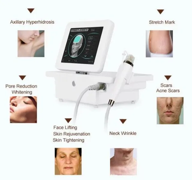 Professional Wrinkle Remover Microneedle RF Fractional Facial Machine for Stretch Mark Removal