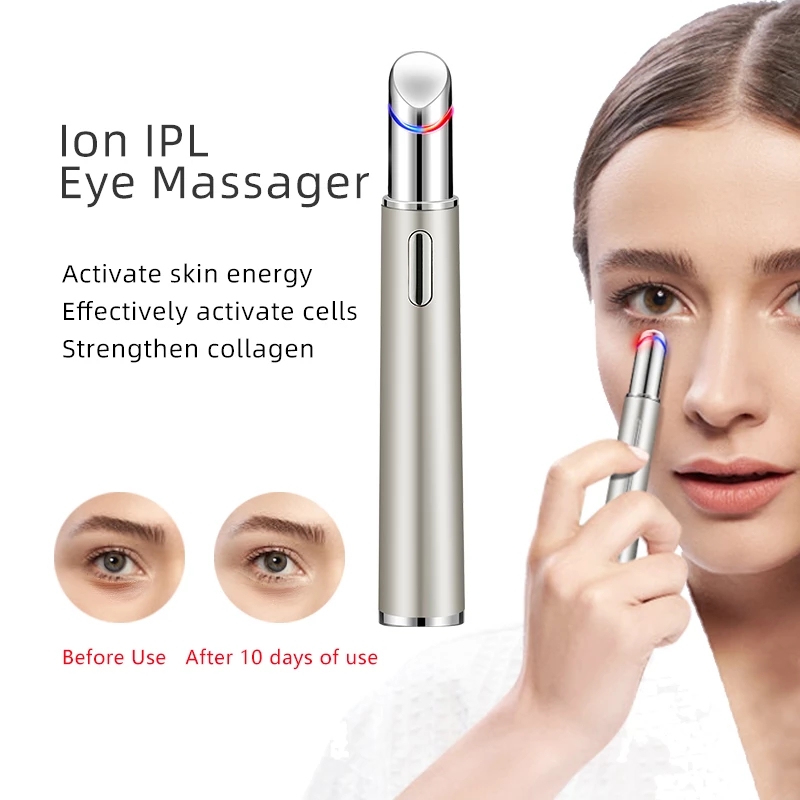 2 in 1 Electric Face Massager Wrinkle Vibrating Eye Massage Wand Micro Current Eye Beauty Device