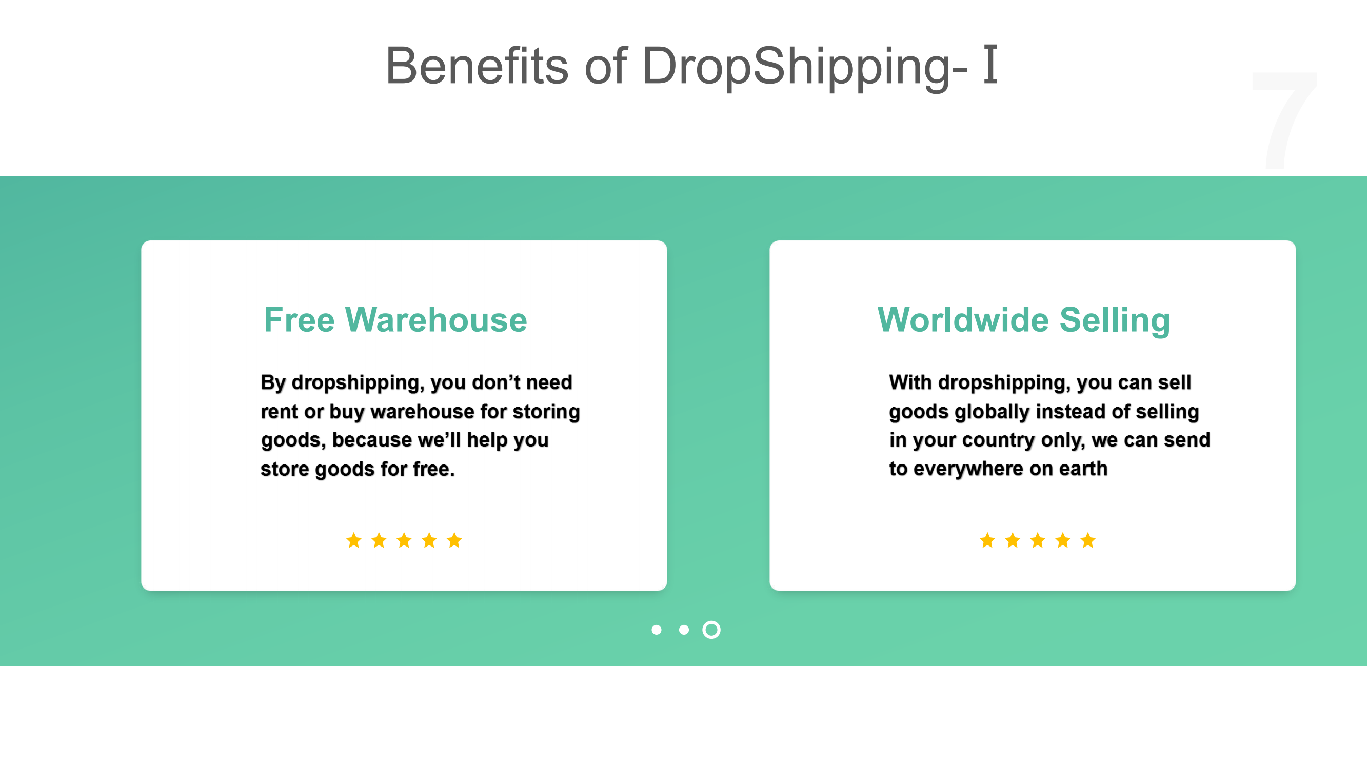 DropShipping Advantage 3