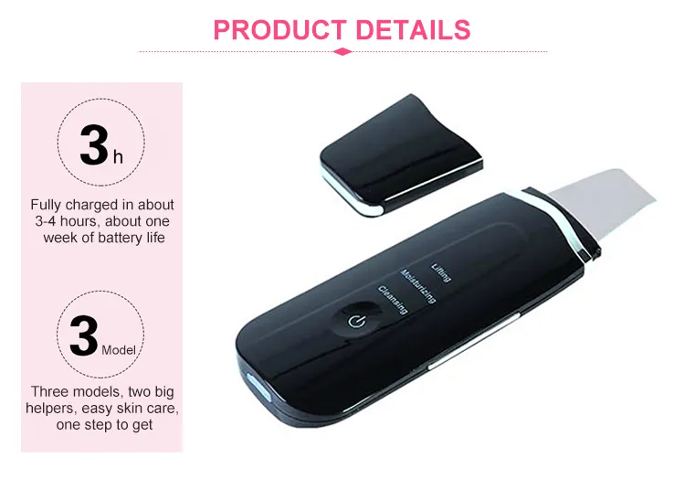 in Stock Smart Facial Cleansing Ultrasonic Skin Scrubber