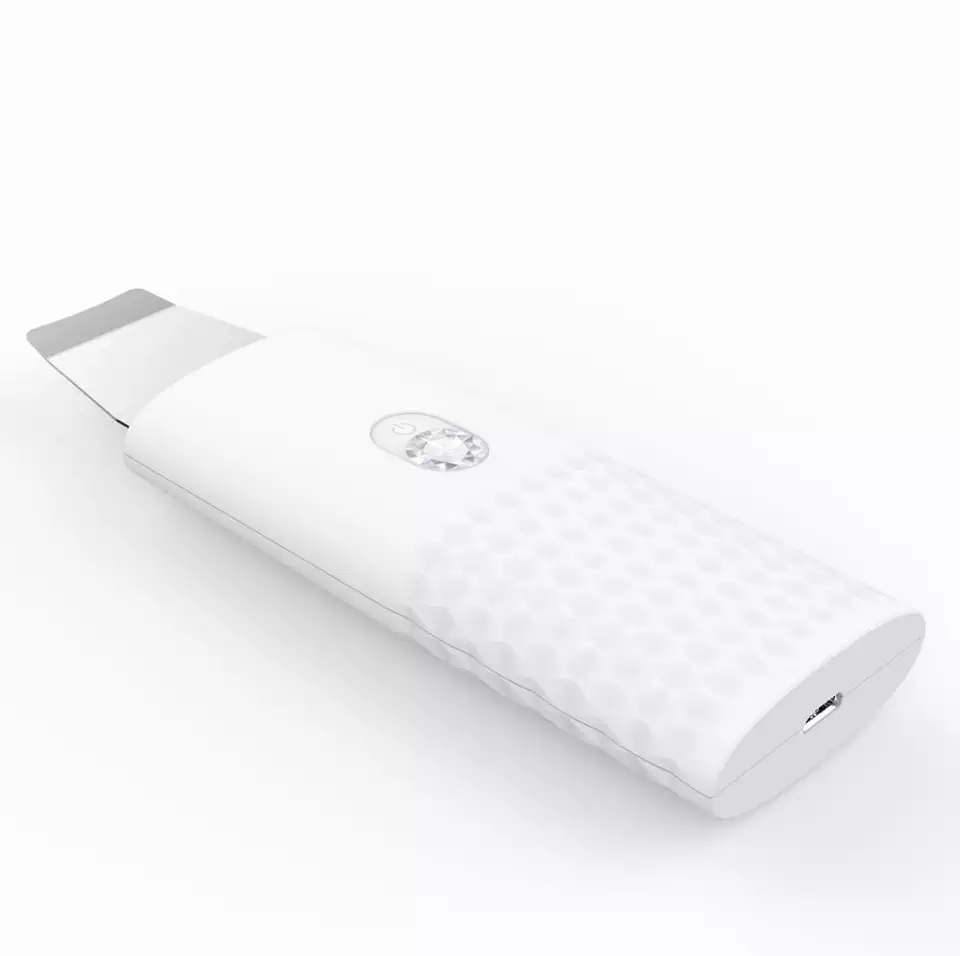 Ultrasonic Face Skin Scrubber Blackhead Acne Removal Facial Vibration Massager Peeling Shovel Exfoliator Clean Machine