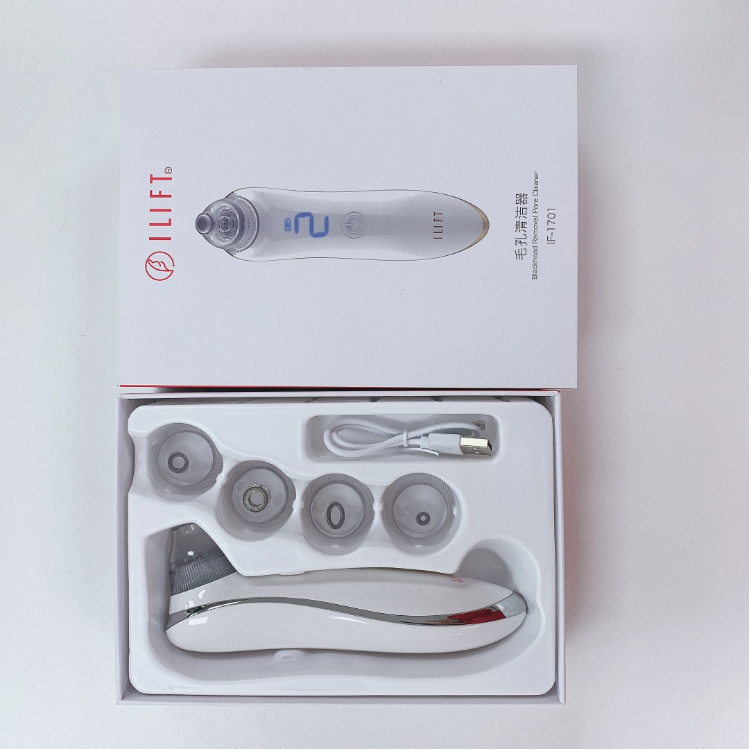 Custom Logo Electric Blackhead &amp; Acne Oil Remover Machine Vacuum Suction Face Pore Cleaner Facial Beauty Device US Plug