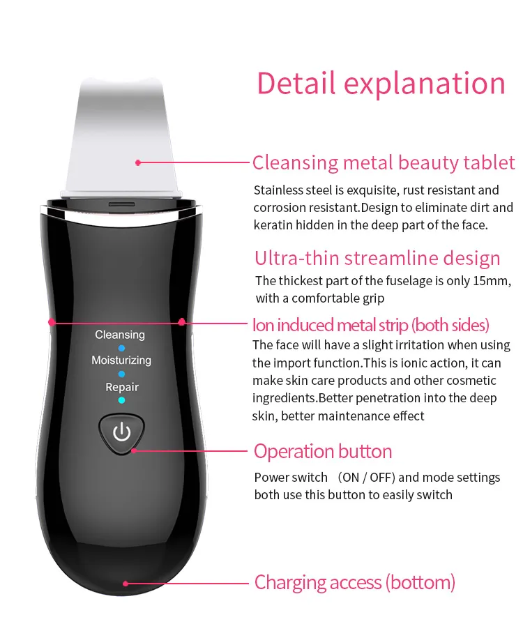 Ultrasonic Skin Scrubber Detail Photo 12