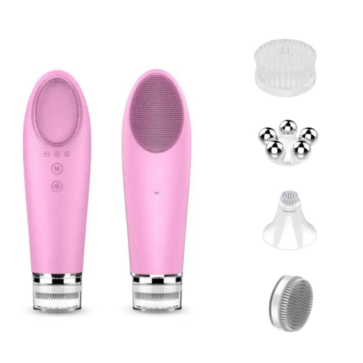 Electric Facial Cleansing Brush Body Portable Washing Silicone Cleanser and Massager Sonic Vibrating Face Cleaning Brush