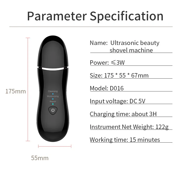 Portable Ultrasonic Skin Scrubber Detail 2