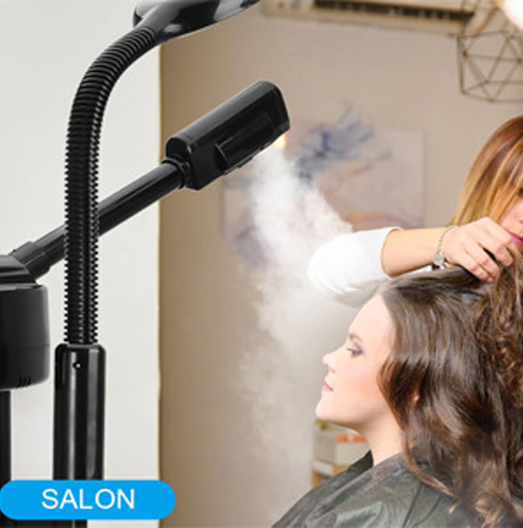 2 in 1 Electric Skin Rejuvenation Ozone Hot Facial Steamer 5X Magnifying LED Desk Lamp for Home & Outdoor Use