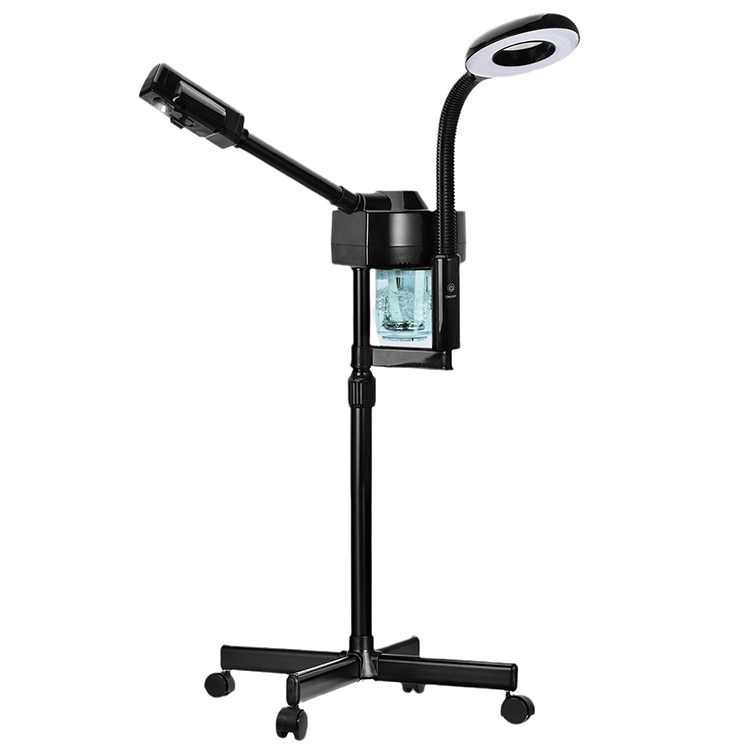 2 in 1 Electric Skin Rejuvenation Ozone Hot Facial Steamer 5X Magnifying LED Desk Lamp for Home &amp; Outdoor Use