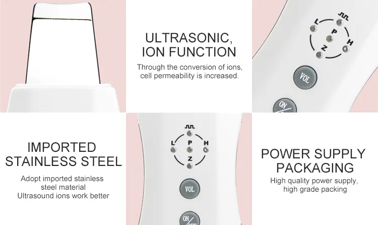 Portable Blackhead Remover 3 in 1 Ultrasonic Skin Scrubber Charging View