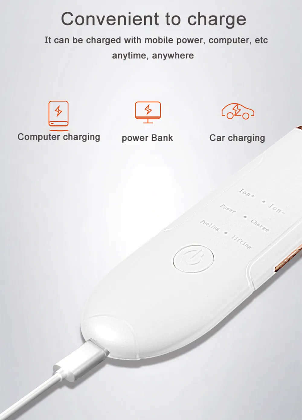 Vibrating Clean Massage Face Brush Ultrasonic Skin Scrubber Facial Cleansing Device for Skin Rejuvenation