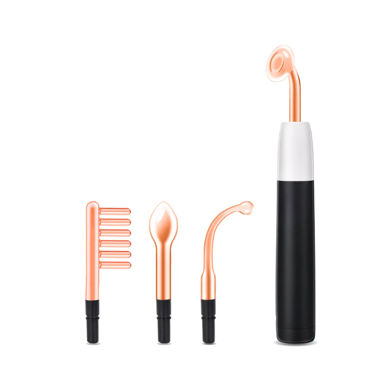 4-in-1 Handheld High Frequency Electrotherapy Wand for Skin Tightening Hair Care Facial Treatments for US &amp; CN Plugs