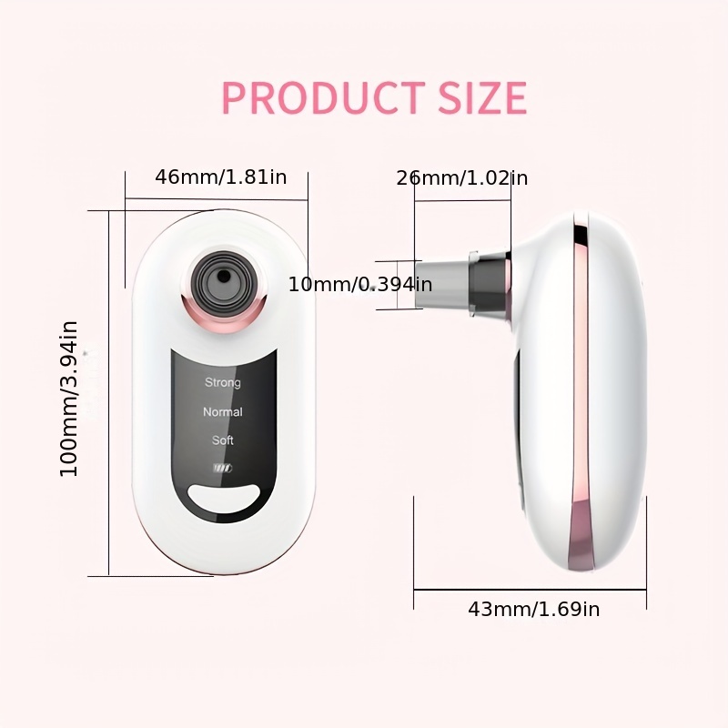 Dropshipping Upgraded Hand Held Small Blackhead Remover Pore Vacuum Electric Comedone Whitehead Extractor 5 Suction Spa