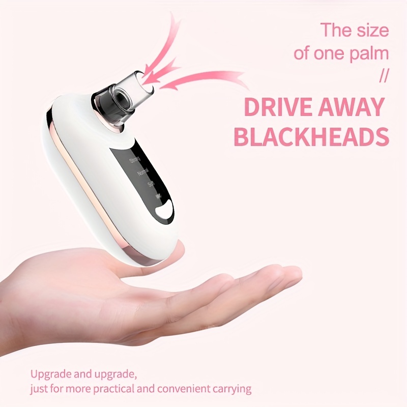 Dropshipping Upgraded Hand Held Small Blackhead Remover Pore Vacuum Electric Comedone Whitehead Extractor 5 Suction Spa