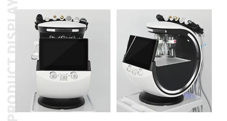 7 in 1 Hydrodermabrasion Facial Machine Skin Scrubber RF Tightening Oxygen Spray Skin Rejuvenation with Ai Analyzer
