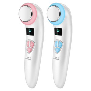 High Frequency Handheld Facial Massager LED Microcurrent Technology USB Rechargeable Skin Tightening Facial Device for Home