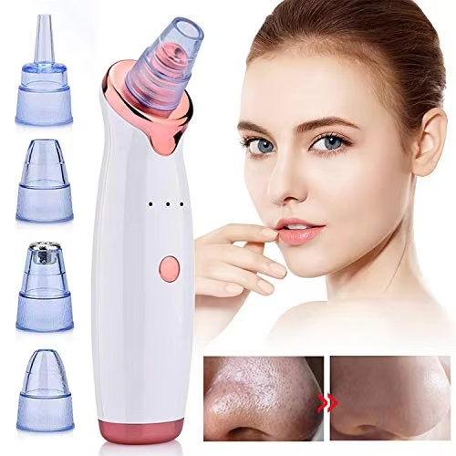 Hot Sale Blackhead Remover Pore Vacuum Cleaner With 5 Probes Electric USB Rechargeable Acne Comedone Whitehead Extractor
