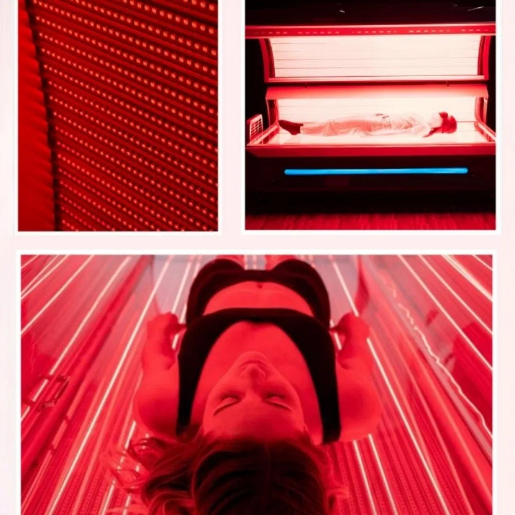 Wireless Control 41600LEDs Adjustable Pulse LED Infrared Red Light Therapy Bed Device