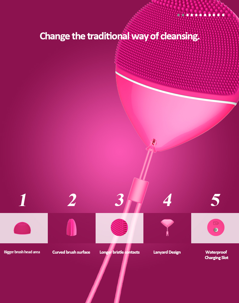 Silicone Face Cleansing Brush Details 8