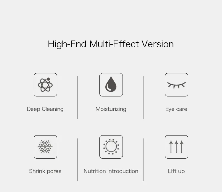 10-in-1 Oxygen Jet Peel Beauty Machine Screen Display UI