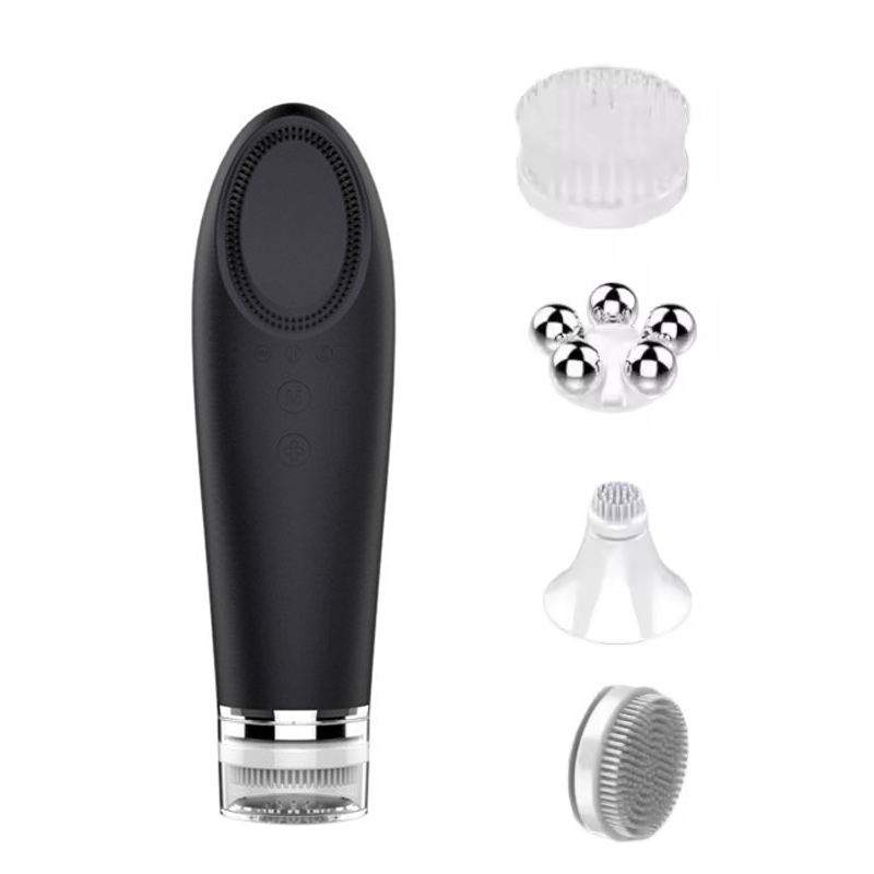 Multifunctional 4in1 Electric Face Massage Device Silicone Deep Cleansing Facial Brush