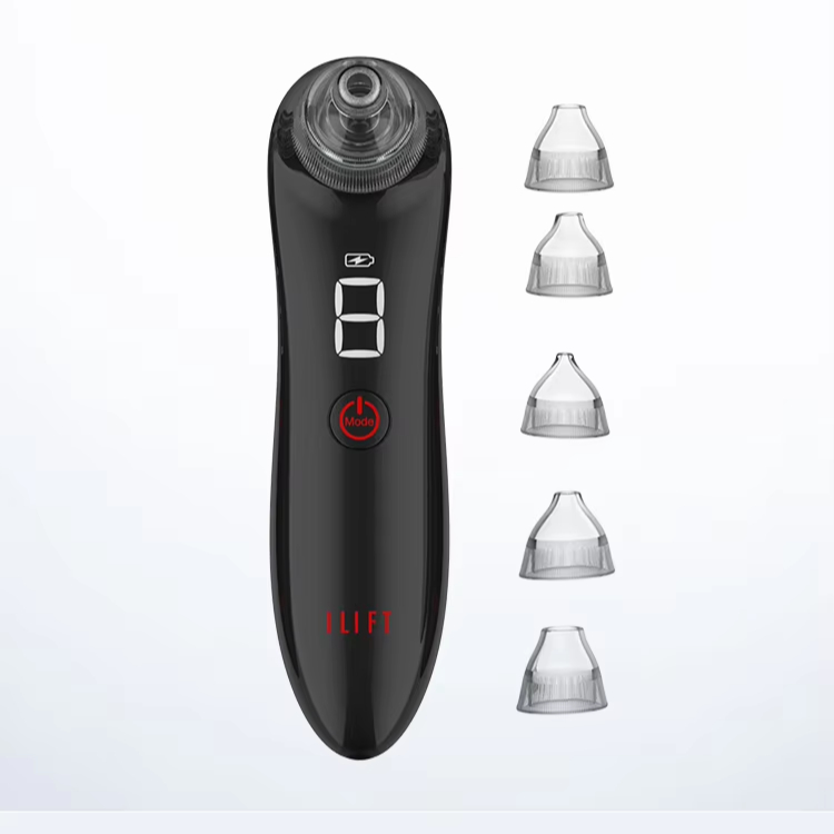Custom Logo Electric Blackhead &amp; Acne Oil Remover Machine Vacuum Suction Face Pore Cleaner Facial Beauty Device US Plug