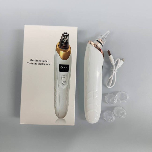 Blackhead Remover Vacuum Facial Pore Cleaner Electric Comedone Whitehead Extractor 5 Suction Probes