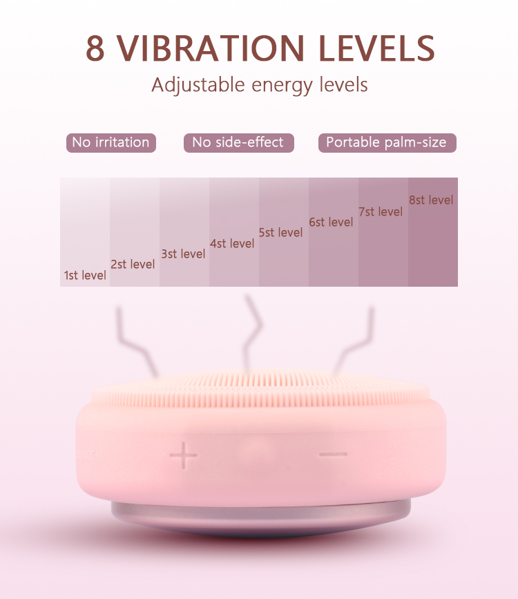 Facial Cleansing Device Ergonomic Shape