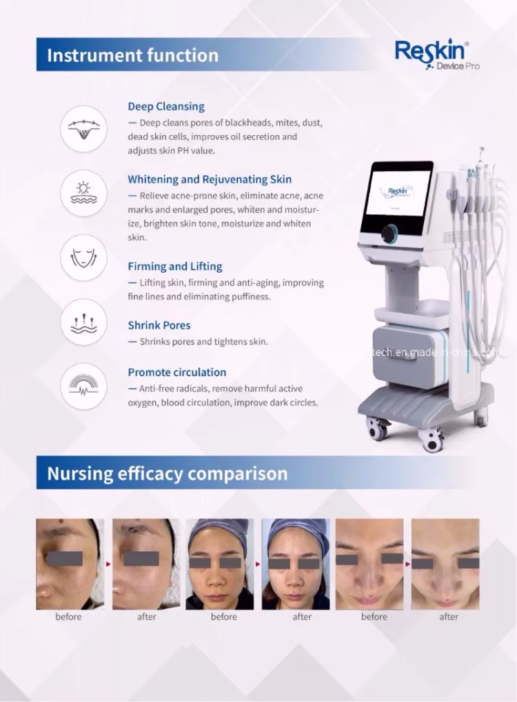 Hydro Facial Beauty Machine UI Display