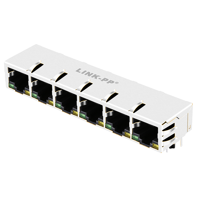 Tyco 1-1840452-1 RJ45 Connector Modular Jack With Magnetics