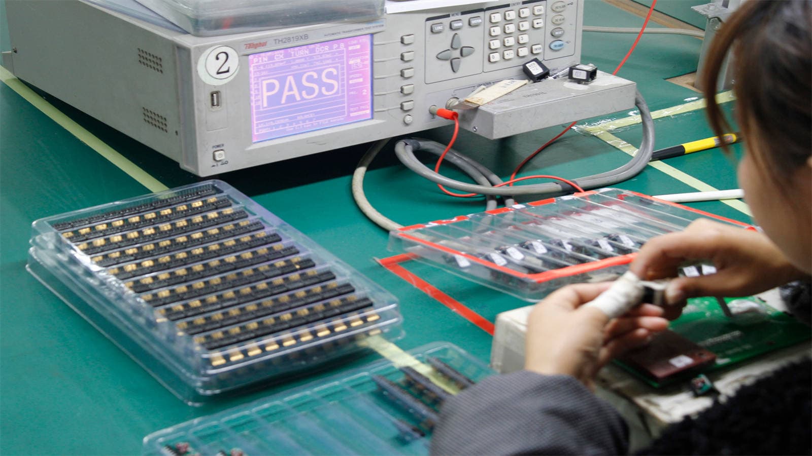 Semi-finished product testing for optical transceivers