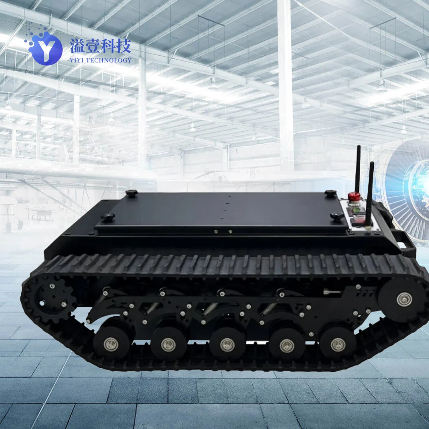 Ai Enhanced Collaborative Tracked Robot Chassis with Dual Controllers for Smart Warehouse Coordination