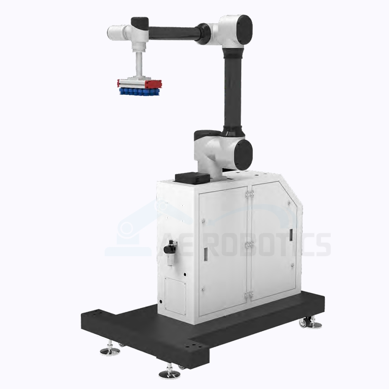 Mobile Collaborative Palletizing Robot with Cobot Robot for Picking Box 20kgs. 25kgs.