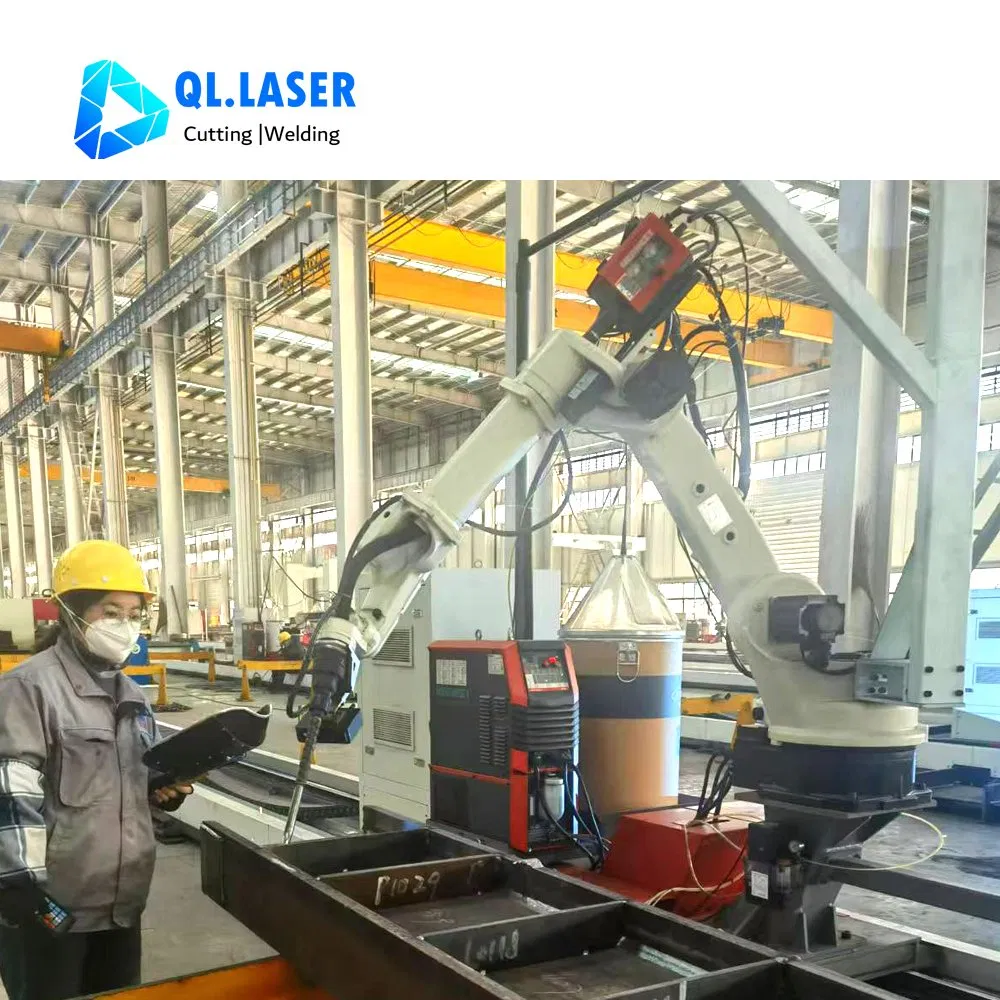 7axes Track Auto Robotic Welder System for Steel Fabrication