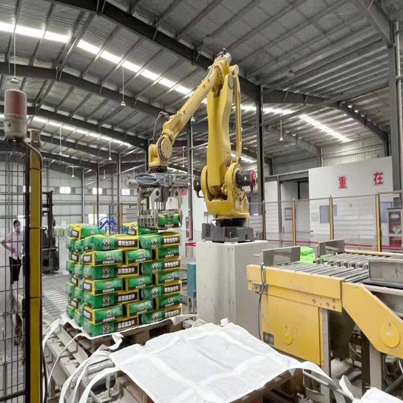 Advanced Robotic Palletizing System for Automated Carton Packing