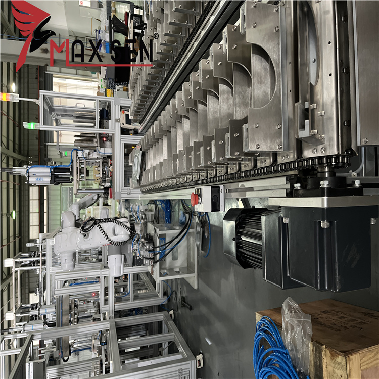 Double Seed Conveyor Robotic Palletizing System with Steady Transport for New Energy Industry