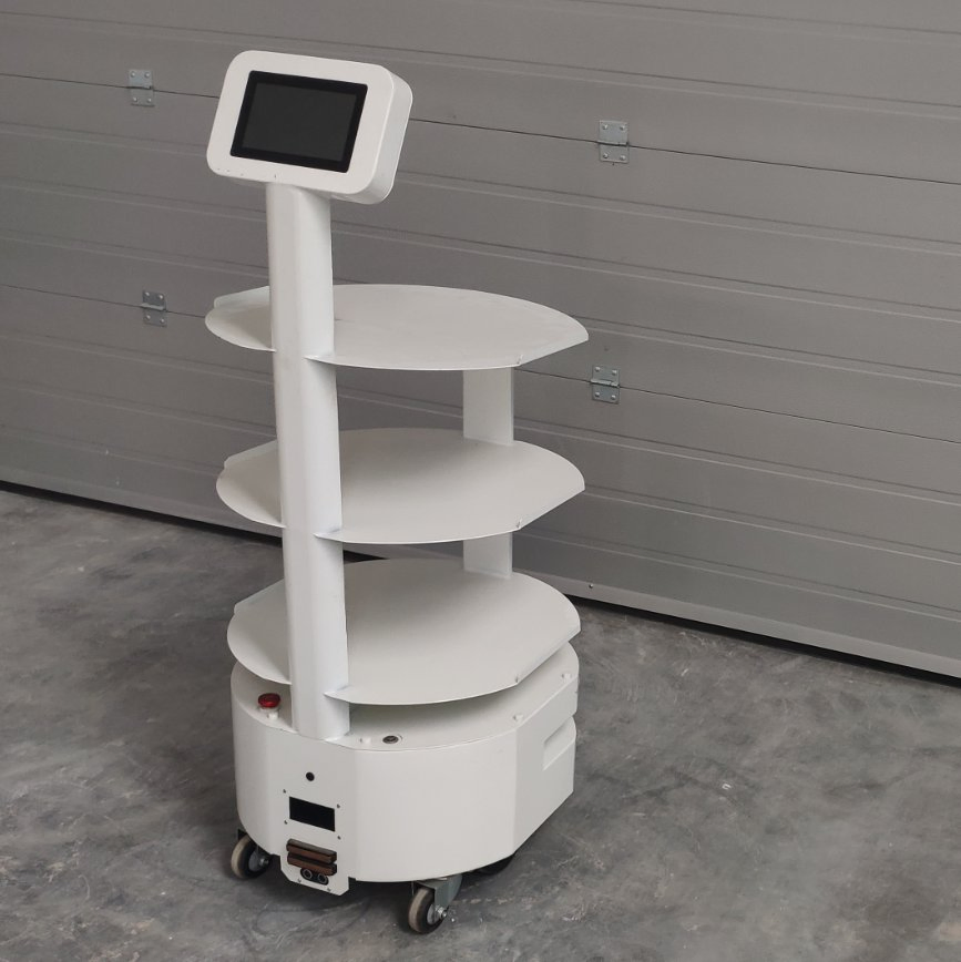 Commercial Delivery Robot, Autonomous Food Serving &amp; Smart Carrying Robot with Navigation