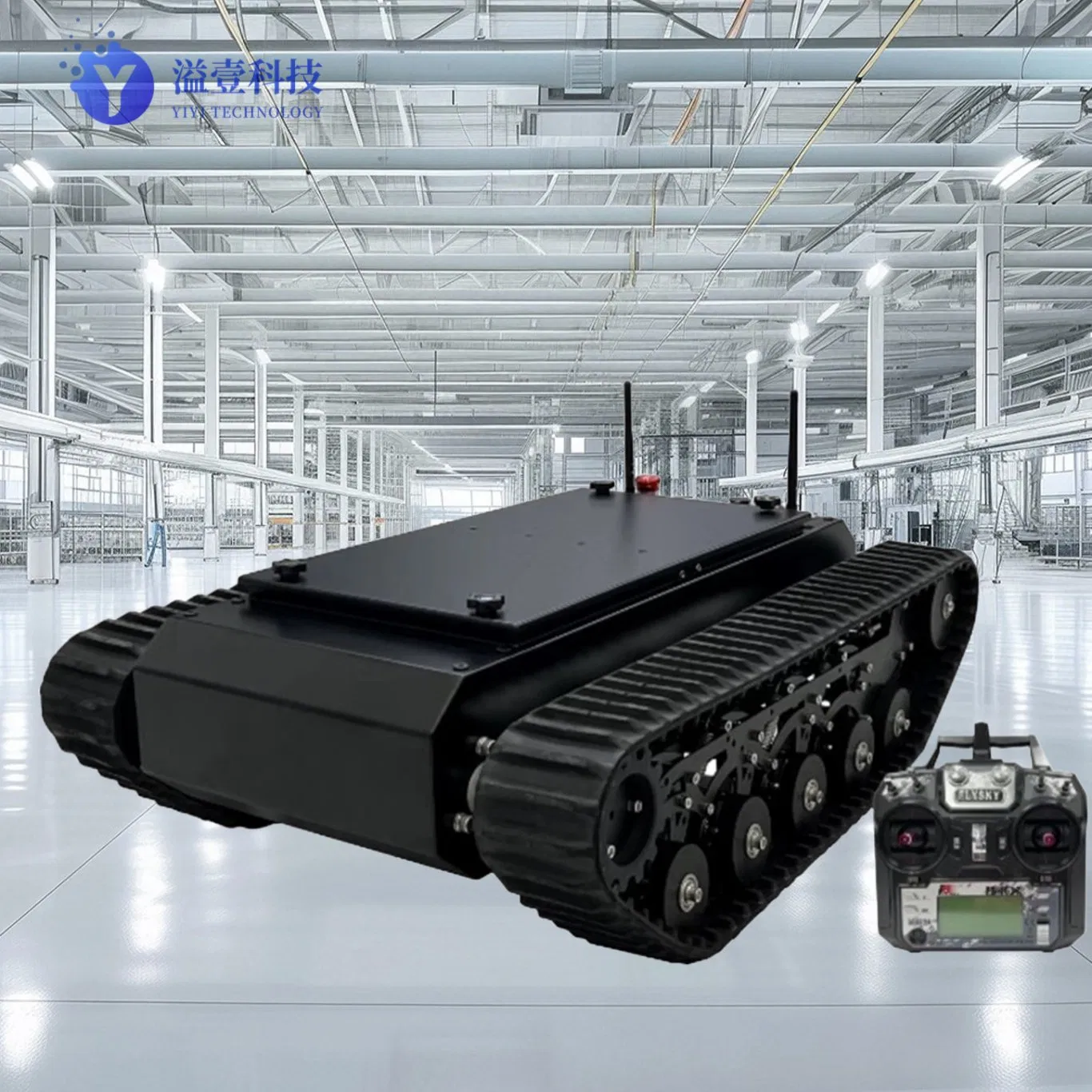 Post Disaster Reconstruction Tracked Robot Chassis with Heavy Load Capacity for Debris Removal