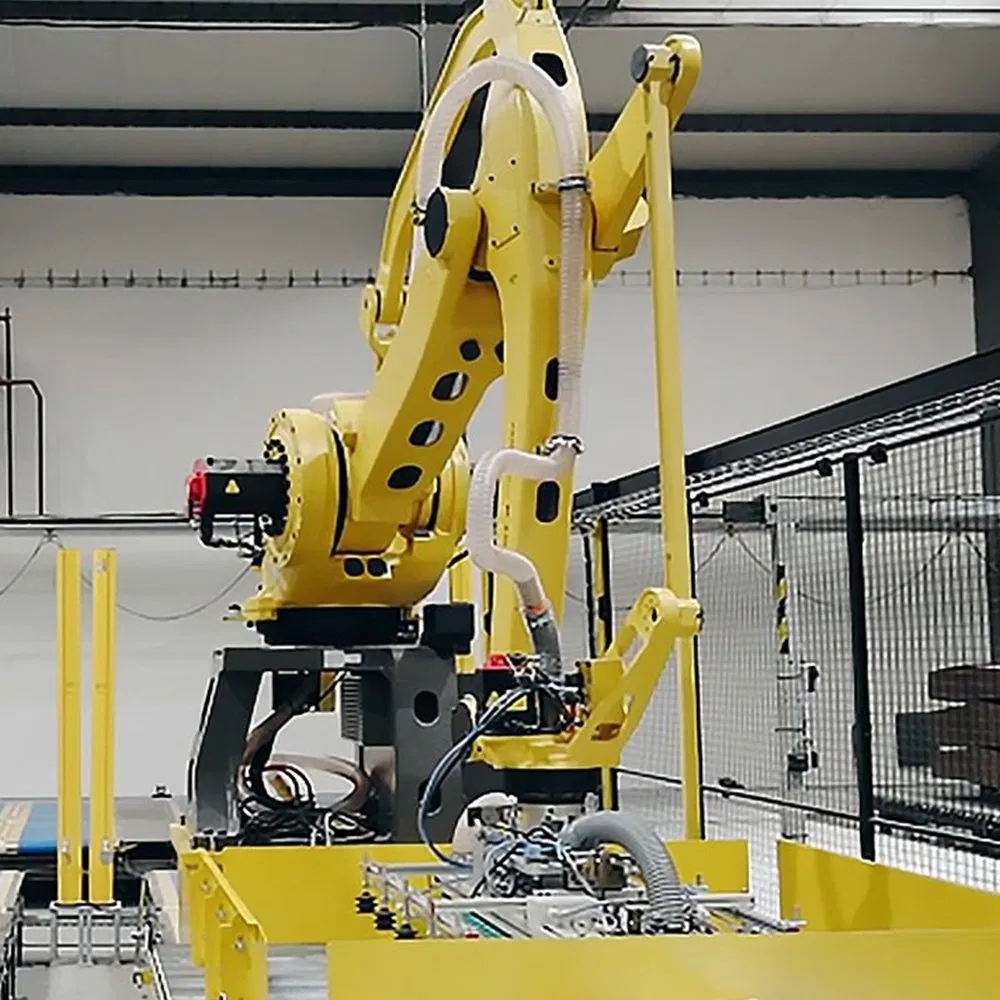 High Speed Robot Arm Bag Palletizing System for Factory Automation