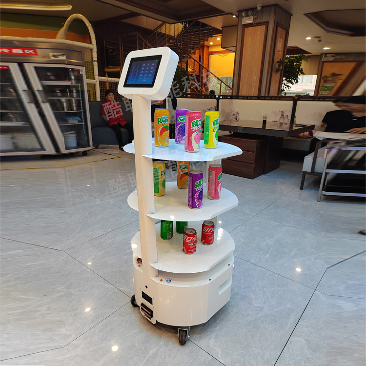 Buffet Serving Robot Lidar Navigation Automatic Food Tray Delivery System Restaurant Smart