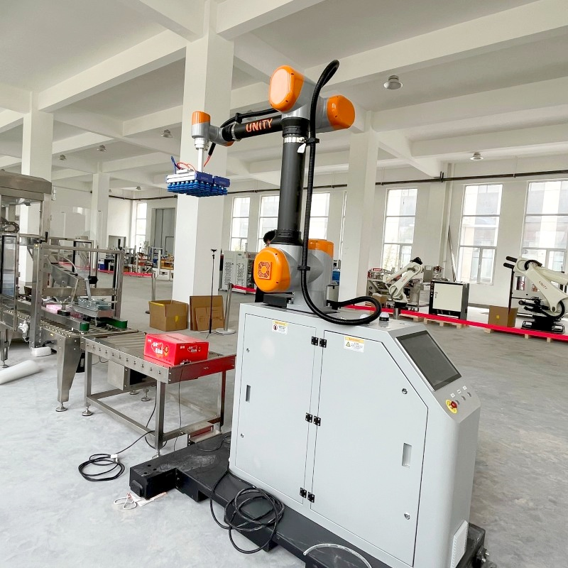 Automatic Collaborative Robot Arm Robotic Palletizer for Carton Handling in Warehouses