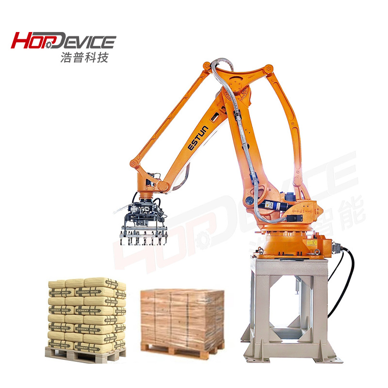 Automated Palletizer Robot Arm Robotic Bag Depalletizing and Breaking Bags Palletizing Robot Arm