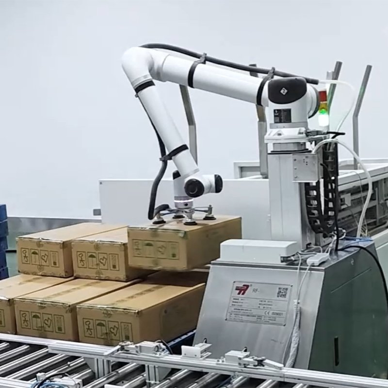 Flexible Collaborative Robot Huayan S50 Palletizing Human-Machine Collaboration for Warehouse and Production Line