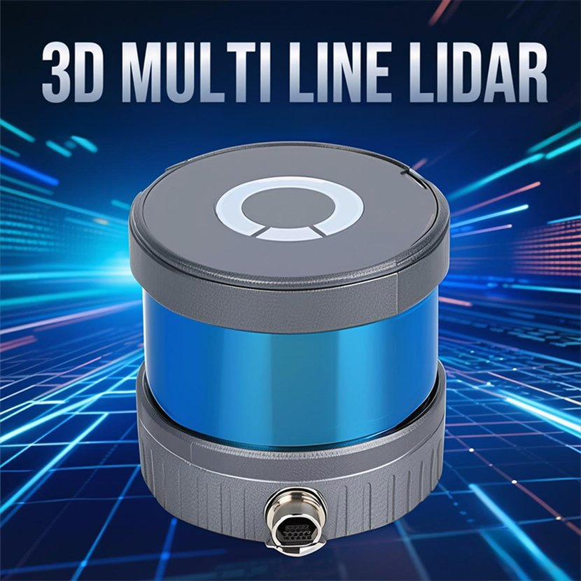 3D Multi Strip Radius 125m Lidar 360 ° Full Arc Real-Time Scanning and Positioning Robot for Warehouse Inventory Management