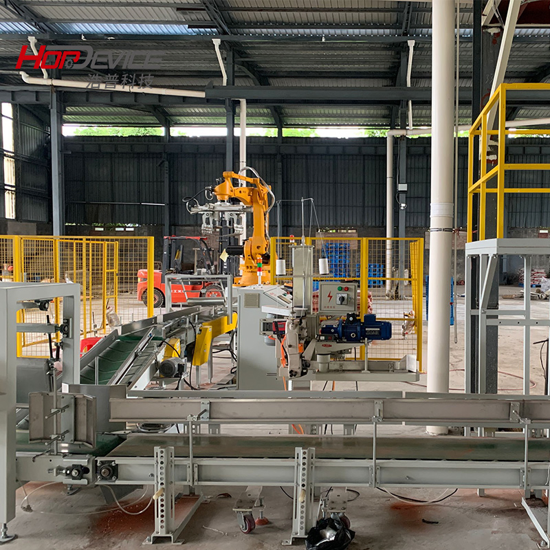 Automated Palletizer Robot Arm Robotic Bag Depalletizing and Breaking Bags Palletizing Robot Arm
