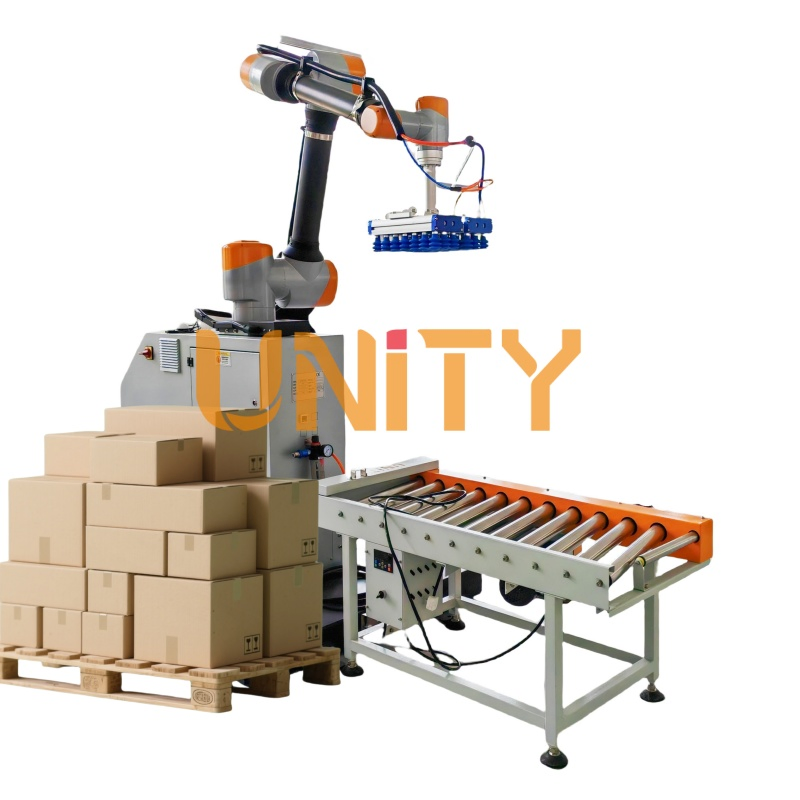 Automatic Collaborative Robot Arm Robotic Palletizer for Carton Handling in Warehouses