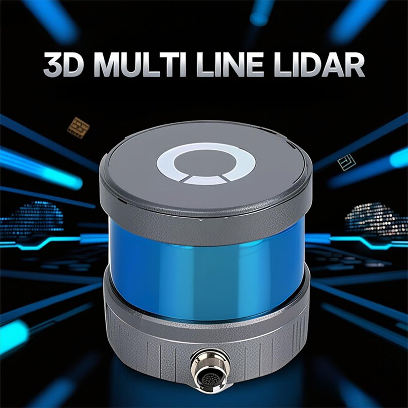 3D Multi Strip Radius 125m Lidar 360 ° Full Arc Real-Time Scanning and Positioning Robot for Warehouse Inventory Management