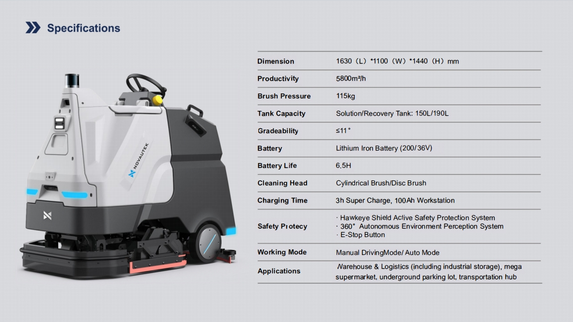 Intelligent Compact and Smart Factory Cleaner with Ai Navigation for Tight Spaces and Oily Floors Indoor Cleaning Robot